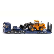 MAN truck met JCB wiellader en dieplader/oplegger - SIKU 1790